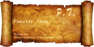 Pasztir Tina névjegykártya